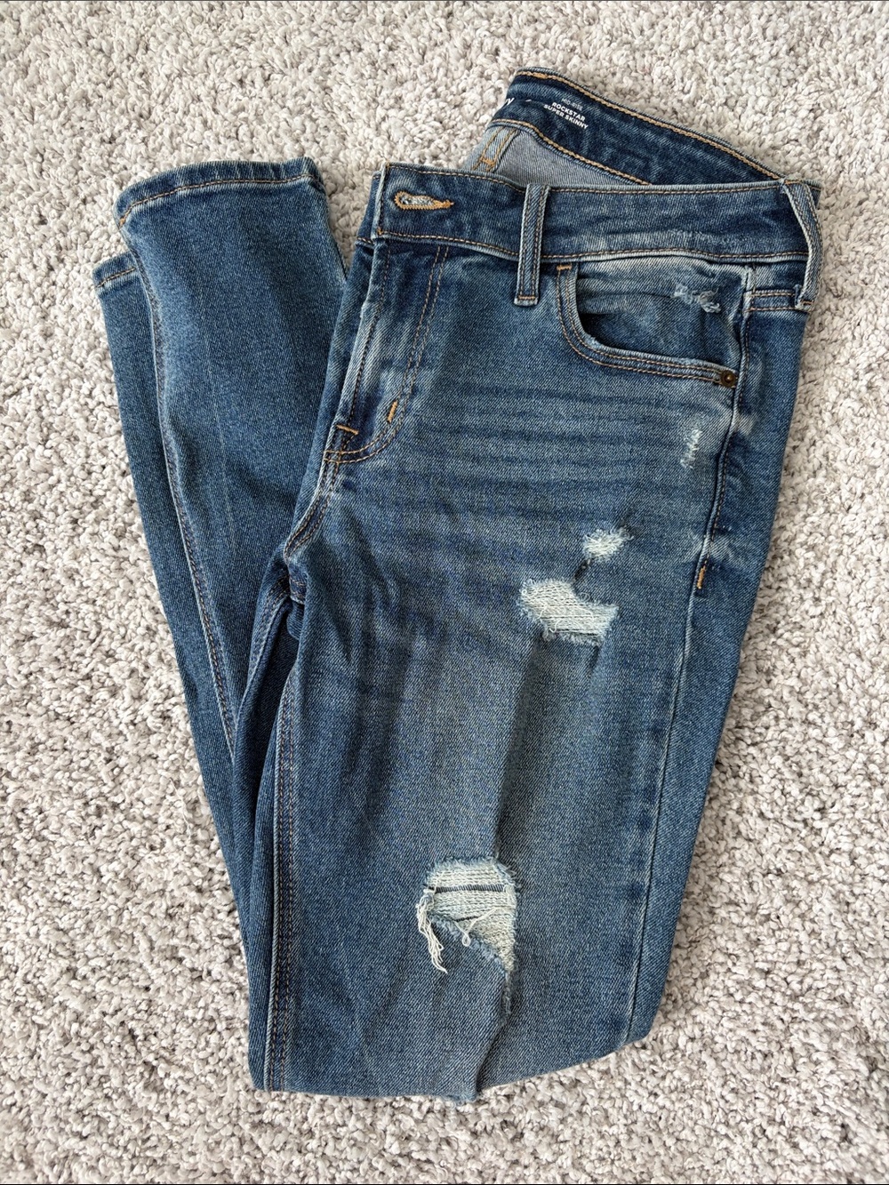 Classic Distressed Blue Women's Jeans